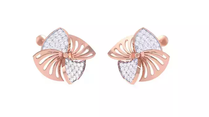 Women Earrings 3dm STL OBJ FBX Renders Details