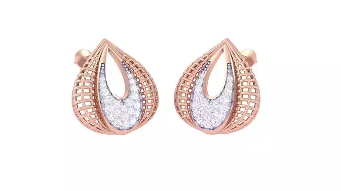 Women Earrings 3dm STL OBJ FBX Renders Details