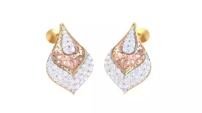 Women Earrings 3dm STL OBJ FBX Renders Details