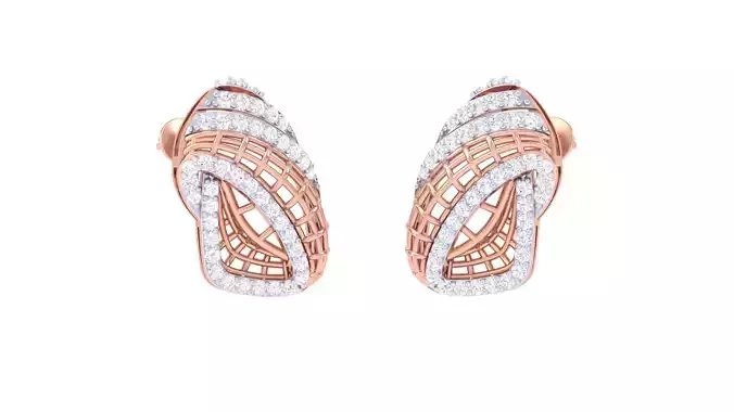 Women Earrings 3dm STL OBJ FBX Renders Details