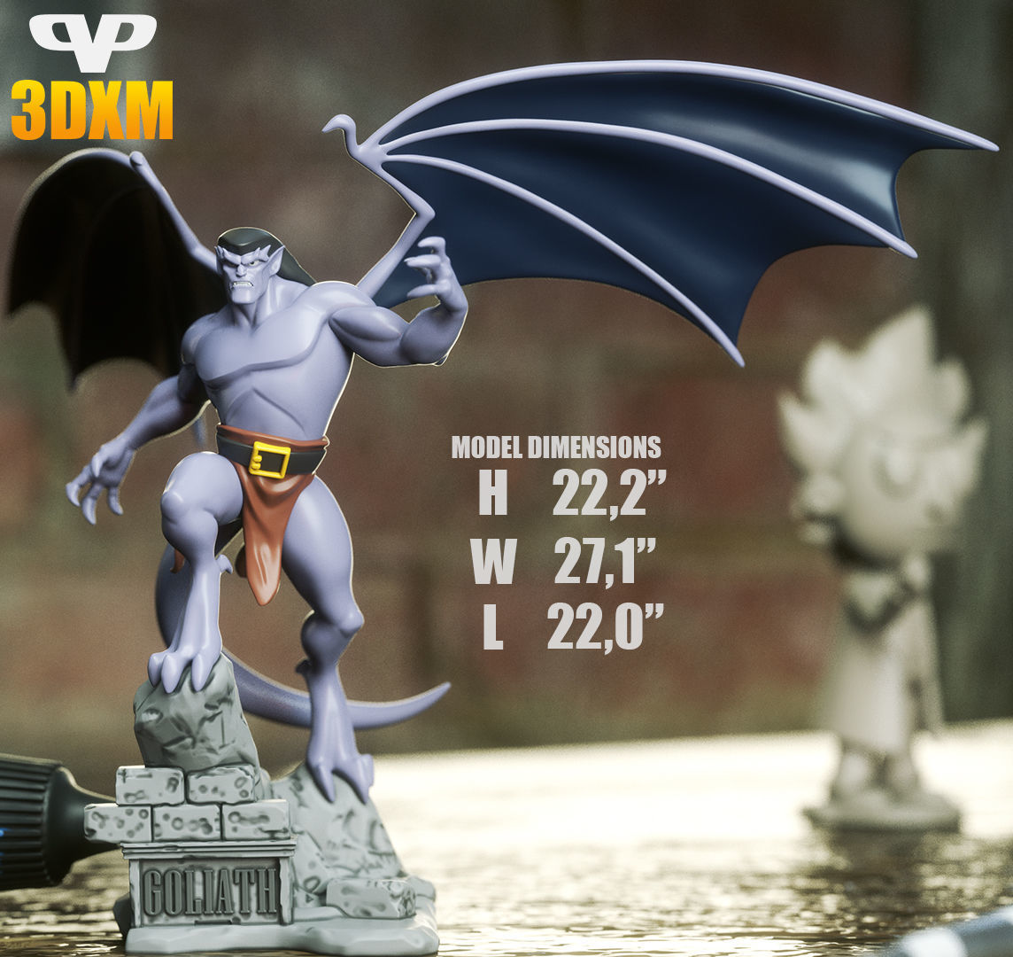 Goliath STL for 3D Printing ChibiSTL 3DXM 3D print model_2