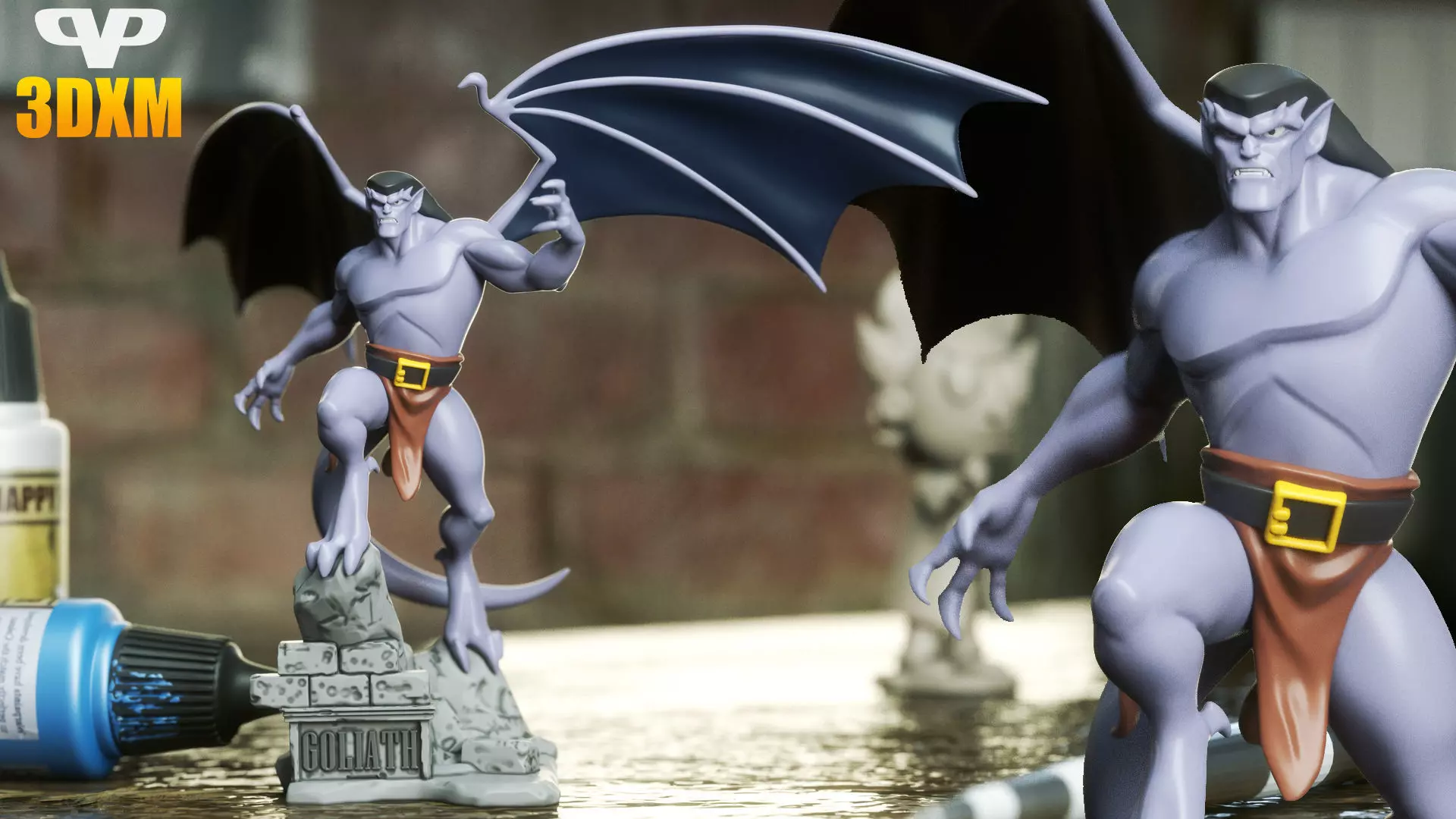 Goliath STL for 3D Printing ChibiSTL 3DXM 3D print model_0