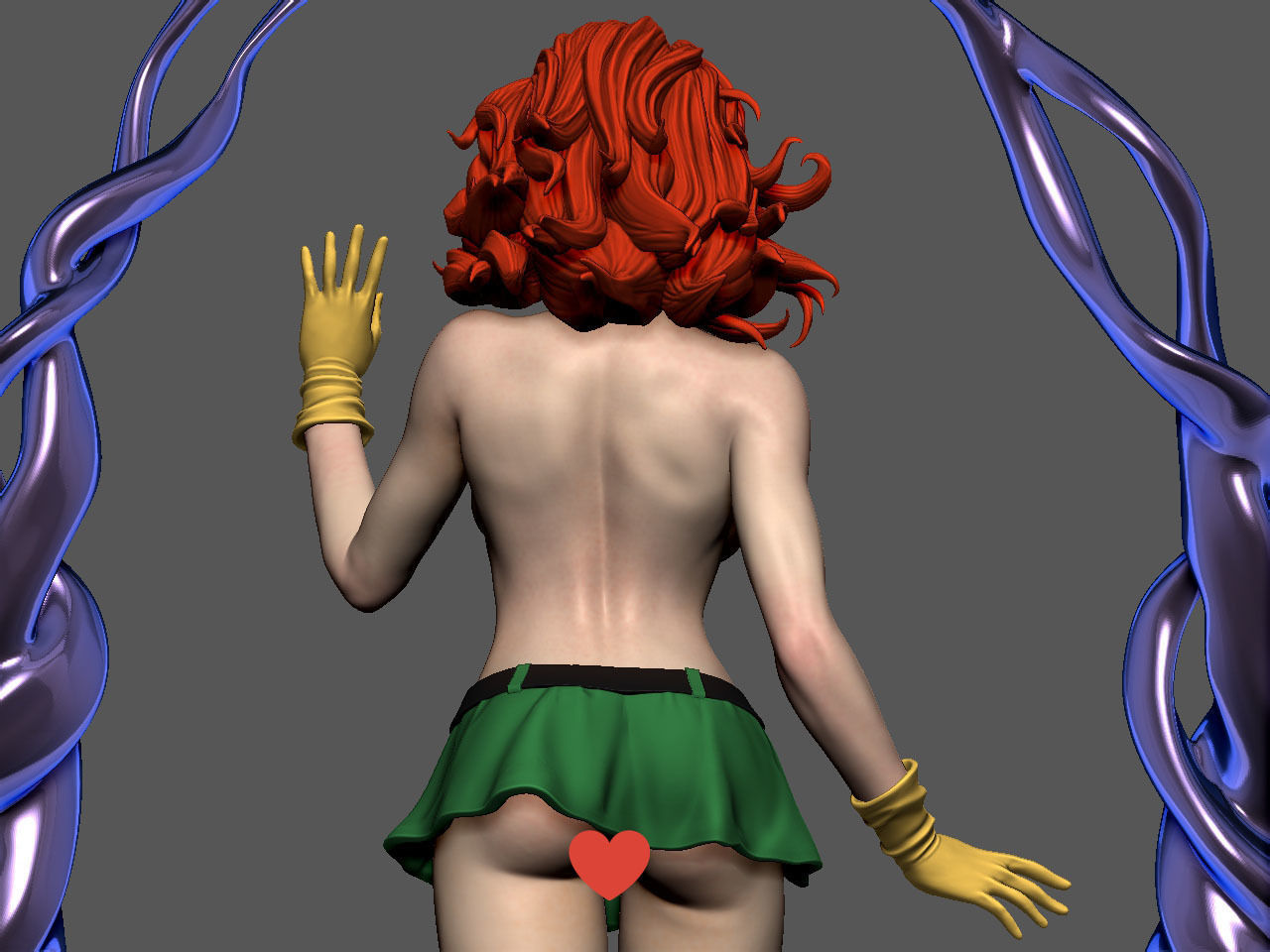 Jean Grey NSFW 3D print model_26