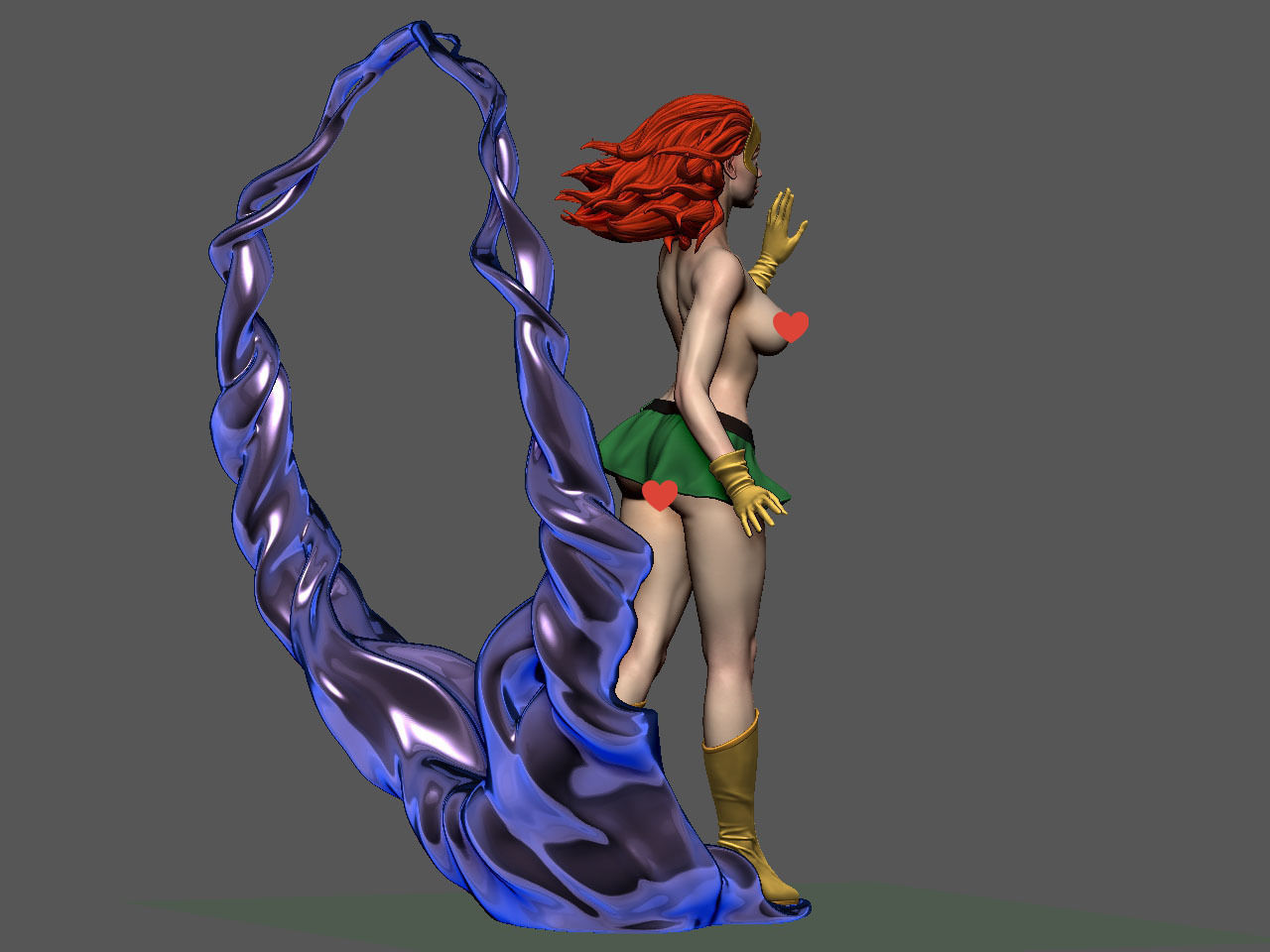 Jean Grey NSFW 3D print model_6