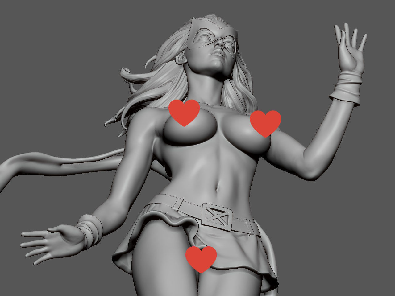 Jean Grey NSFW 3D print model_59