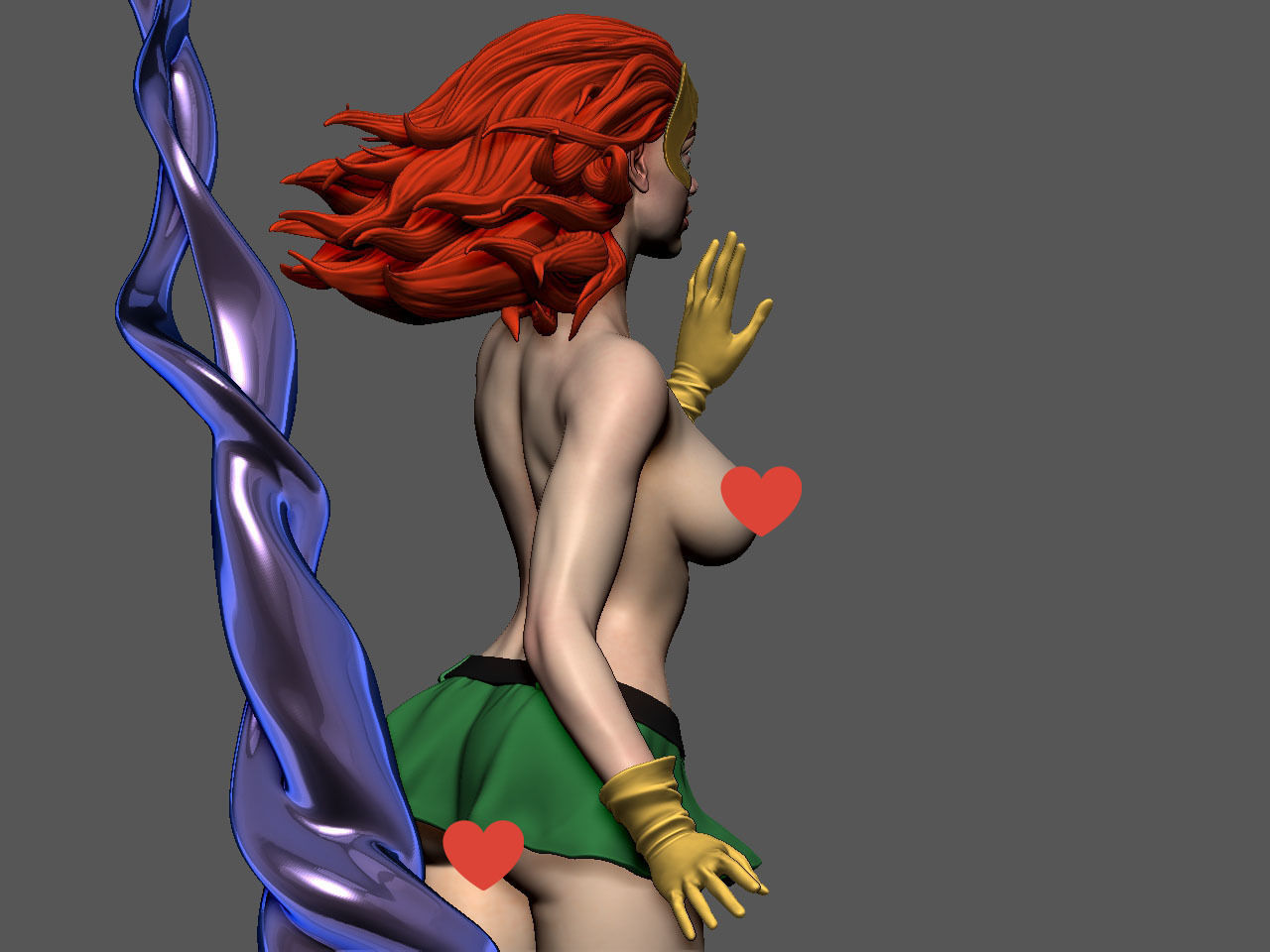 Jean Grey NSFW 3D print model_24