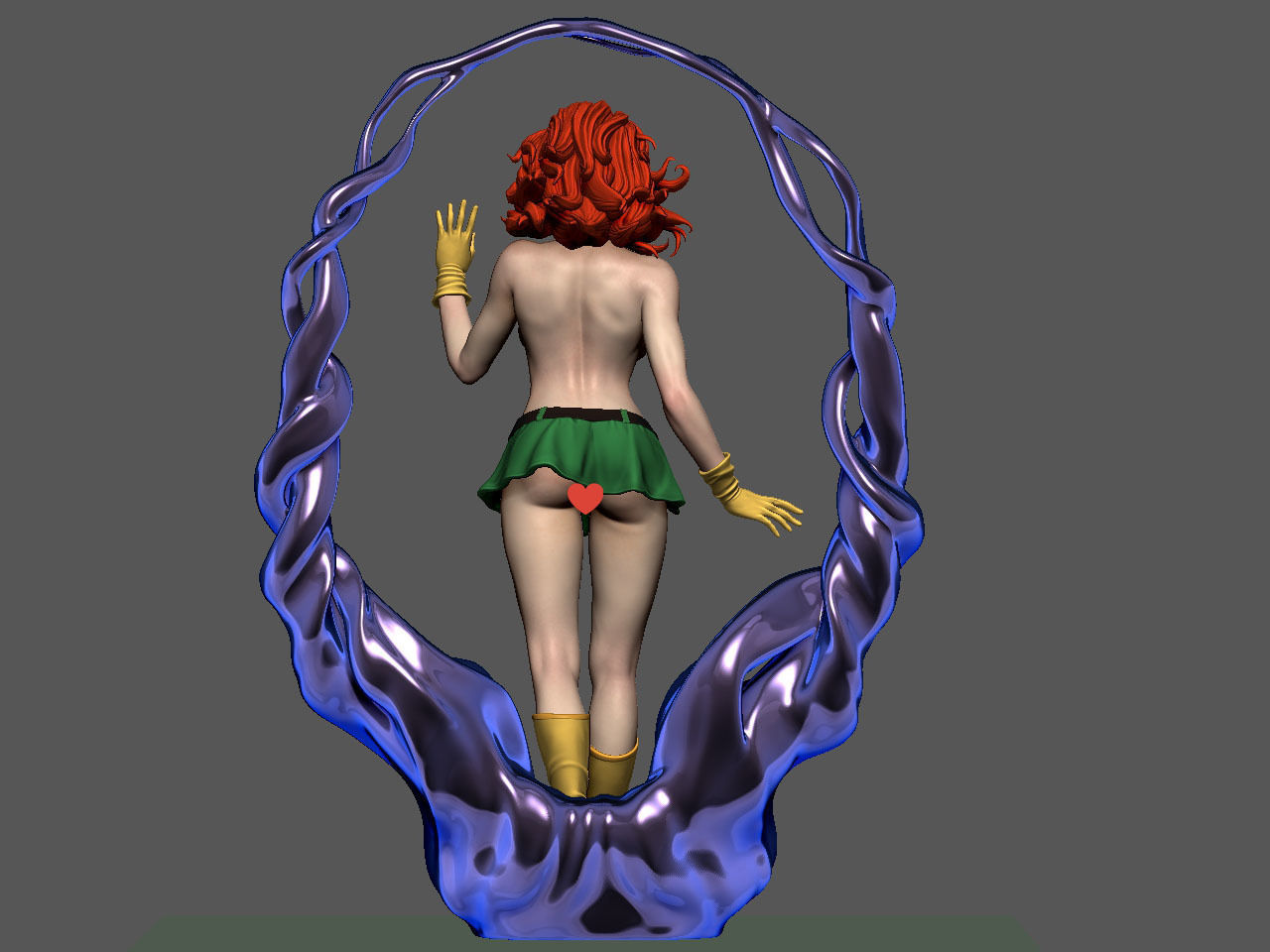 Jean Grey NSFW 3D print model_8