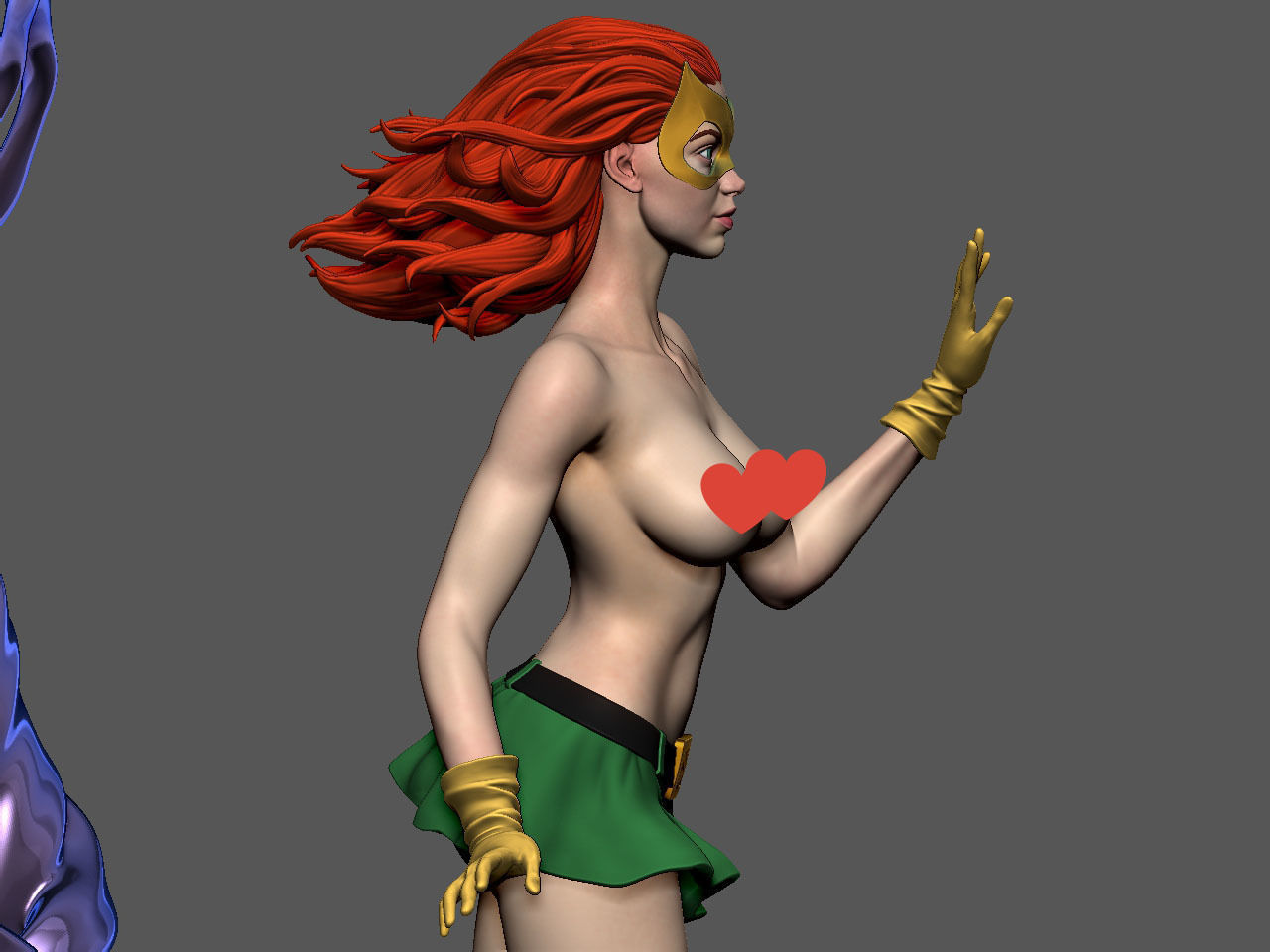Jean Grey NSFW 3D print model_22