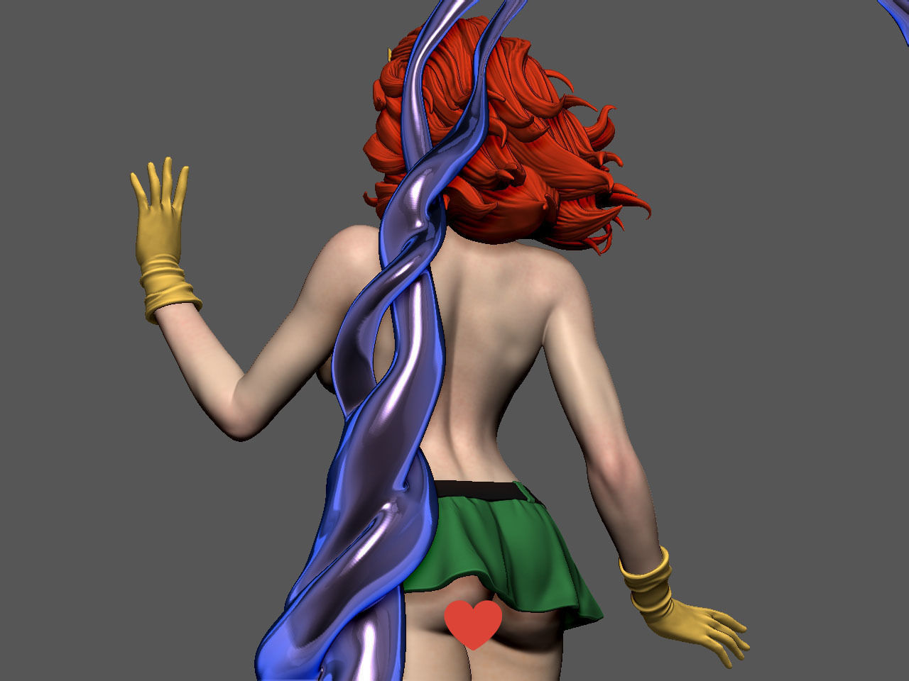 Jean Grey NSFW 3D print model_28