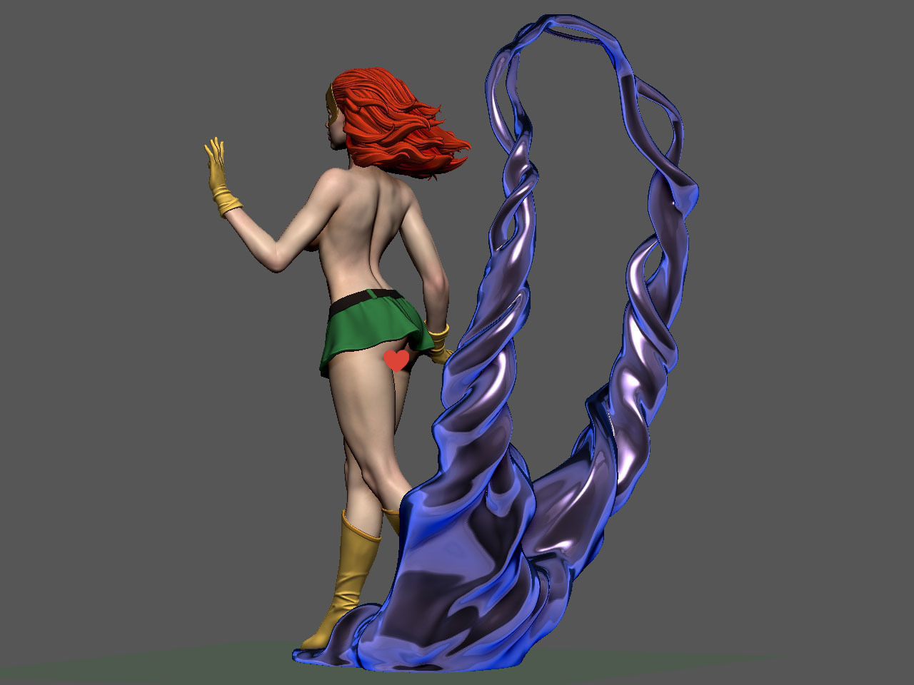 Jean Grey NSFW 3D print model_12