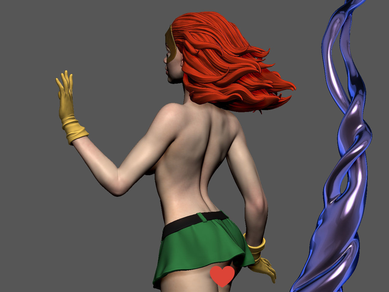 Jean Grey NSFW 3D print model_30