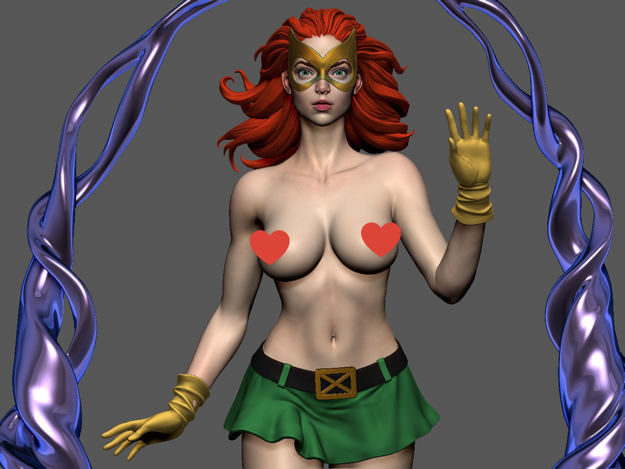 Jean Grey NSFW 3D print model_18