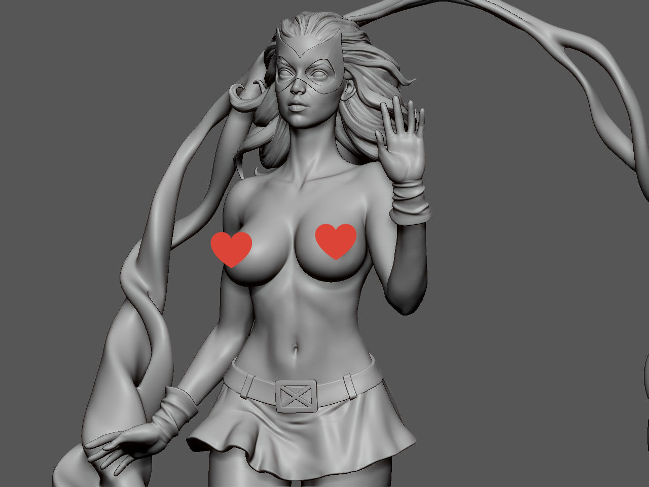 Jean Grey NSFW 3D print model_33