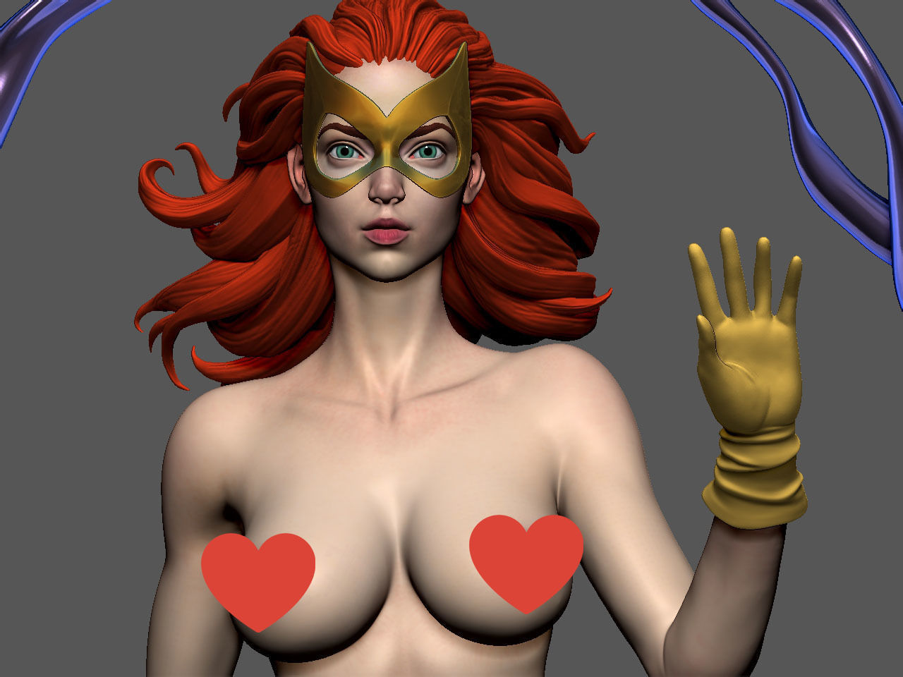 Jean Grey NSFW 3D print model_52