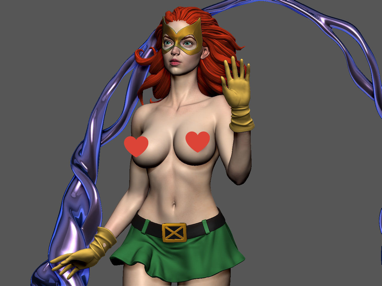 Jean Grey NSFW 3D print model_32