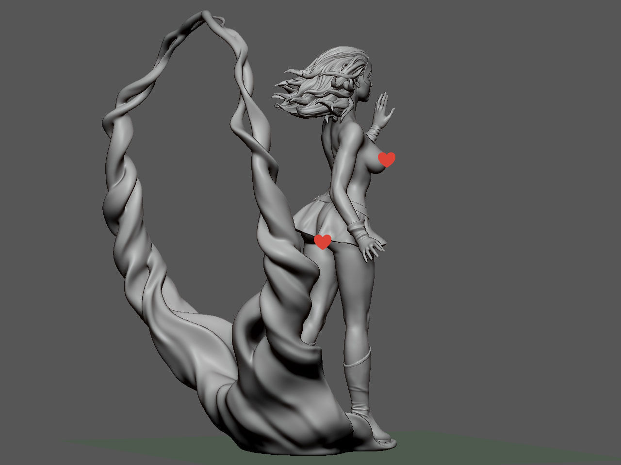 Jean Grey NSFW 3D print model_7