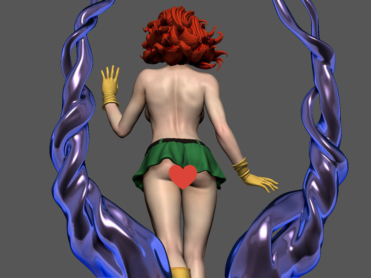 Jean Grey NSFW 3D print model_60