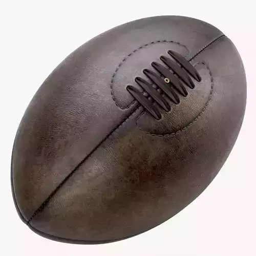 Retro Leather Rugby Ball