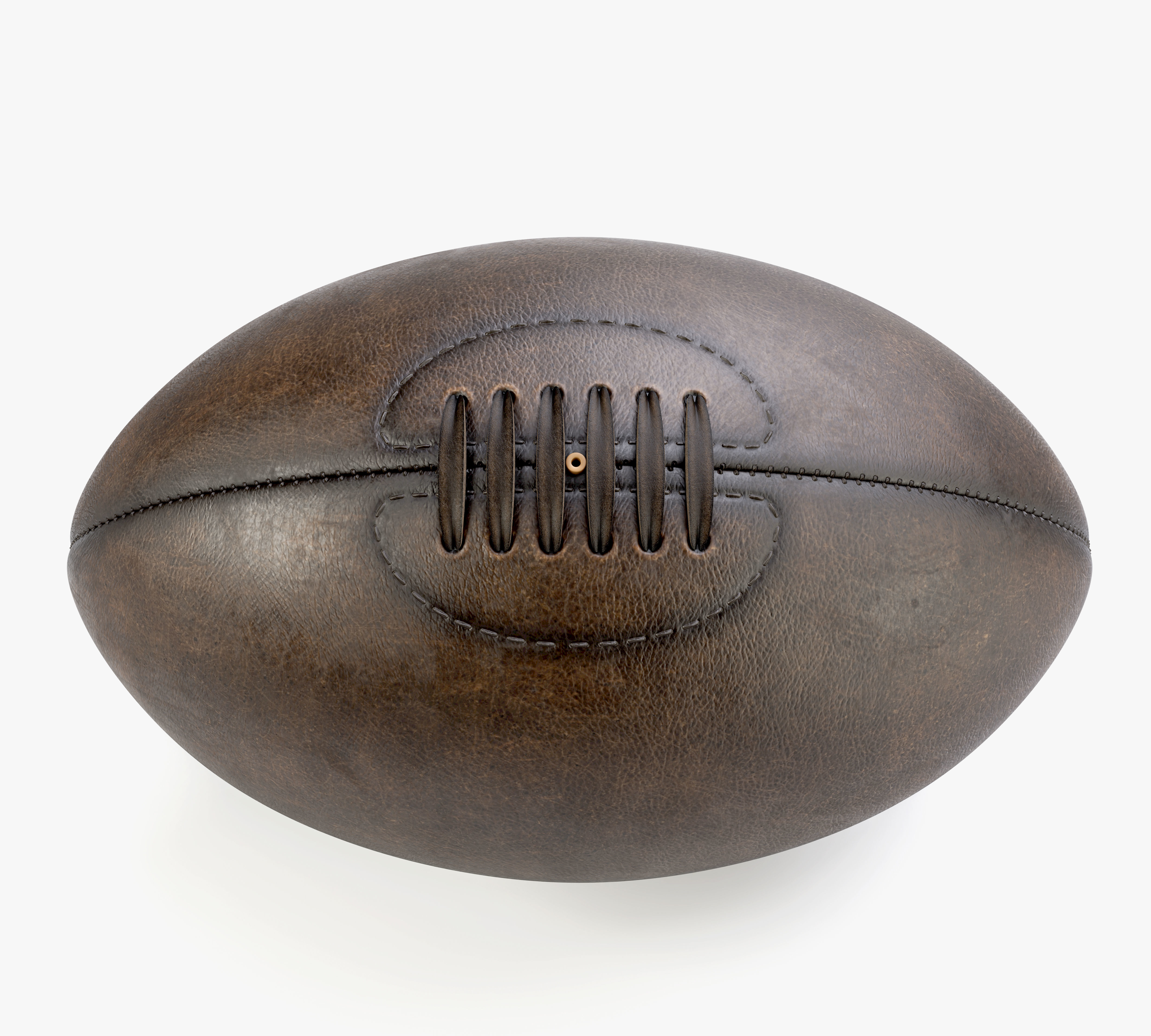 Retro Leather Rugby Ball 3D model | CGTrader