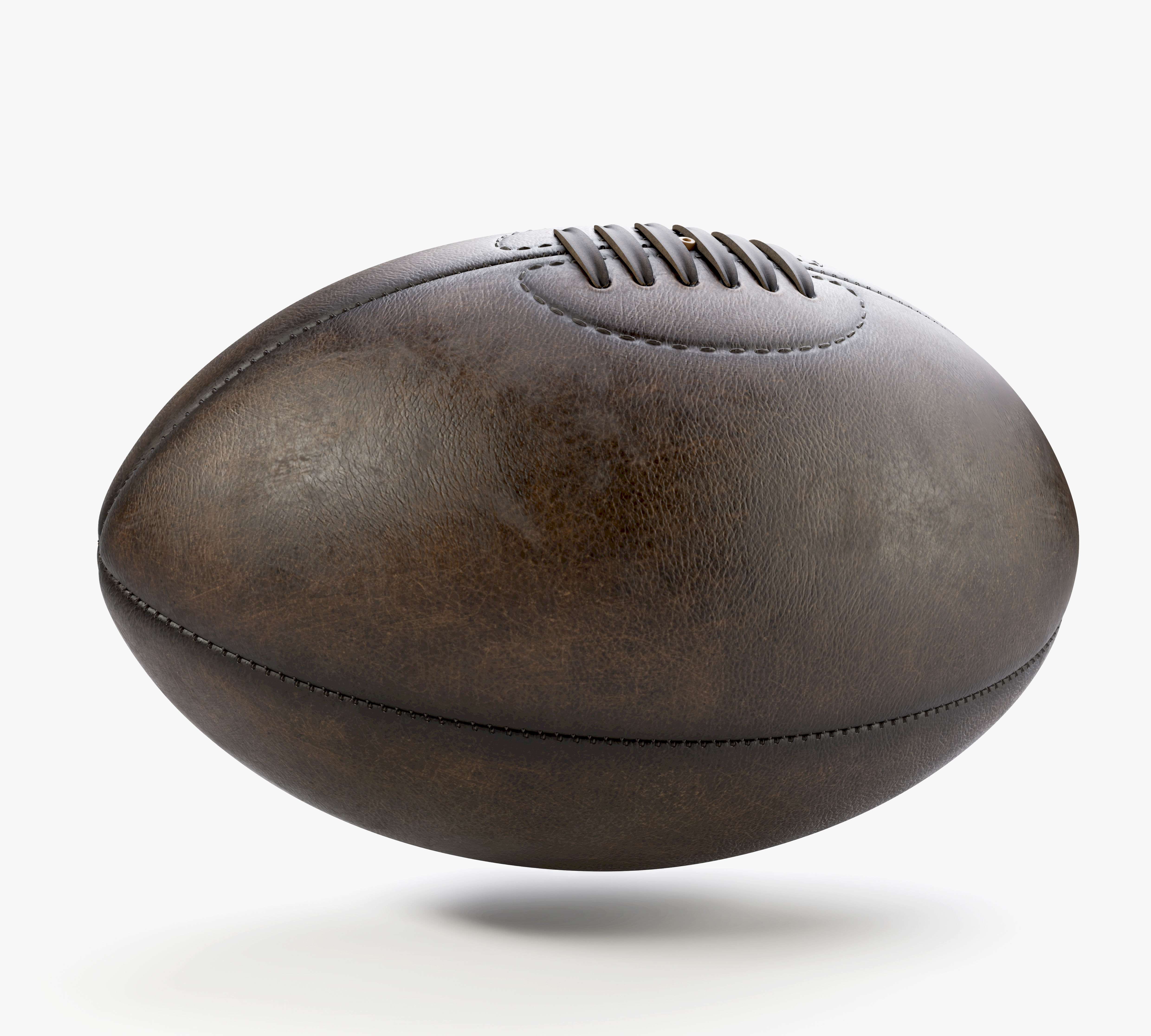 Retro Leather Rugby Ball 3D model | CGTrader