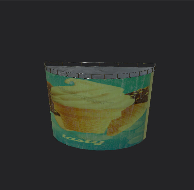 Tables and Counters Low-poly 3D model_20