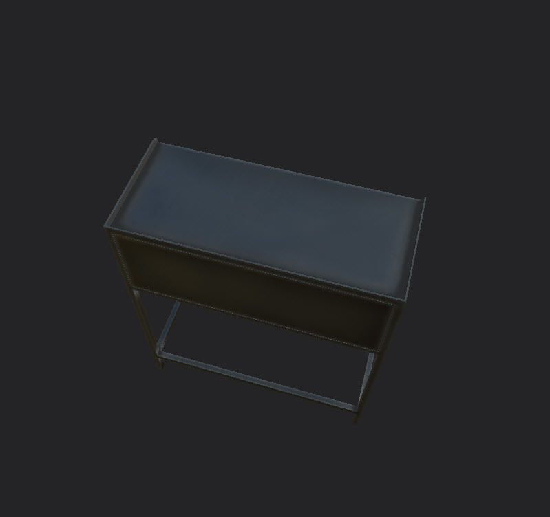 Tables and Counters Low-poly 3D model_43