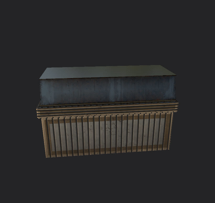 Tables and Counters Low-poly 3D model_38