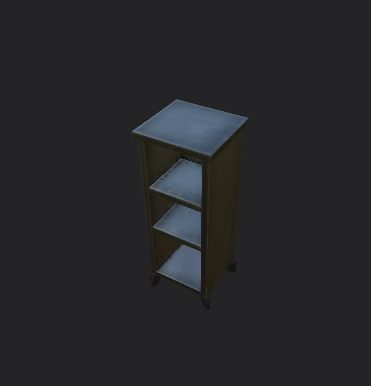 Tables and Counters Low-poly 3D model_44
