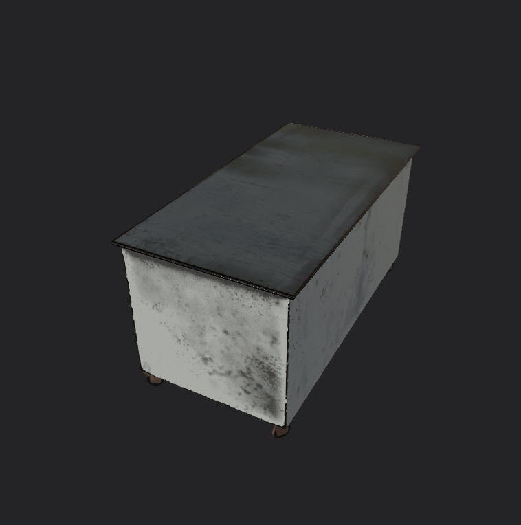 Tables and Counters Low-poly 3D model_24