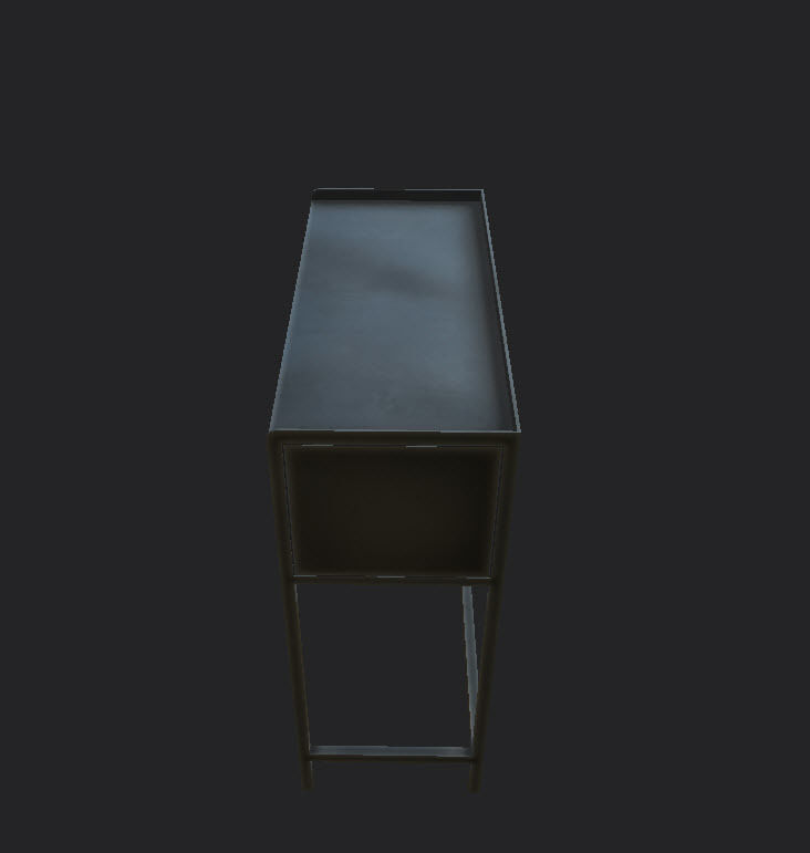 Tables and Counters Low-poly 3D model_17