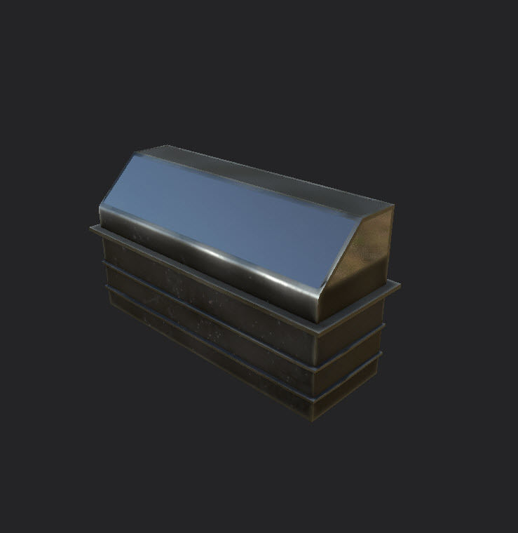 Tables and Counters Low-poly 3D model_28