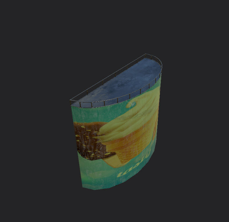 Tables and Counters Low-poly 3D model_7