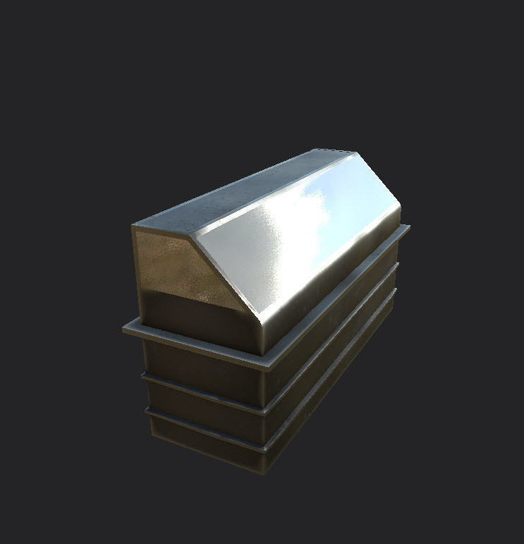 Tables and Counters Low-poly 3D model_2
