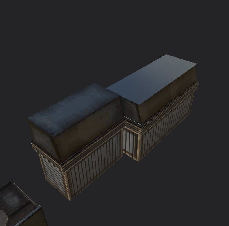 Tables and Counters Low-poly 3D model_40