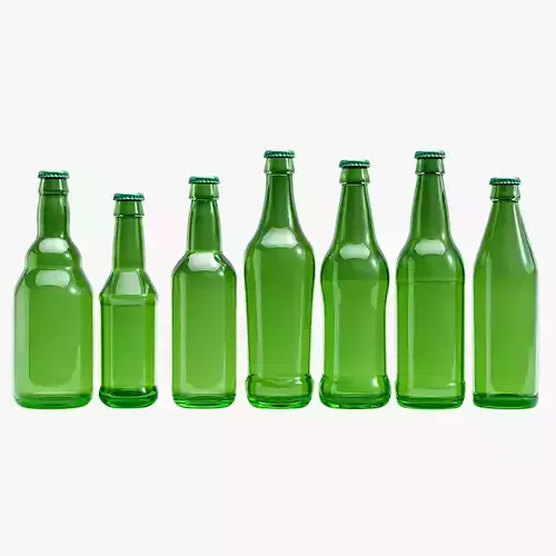 Beer Bottle Shapes 3D model