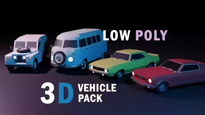 Vintage Cars  3D Model Collection