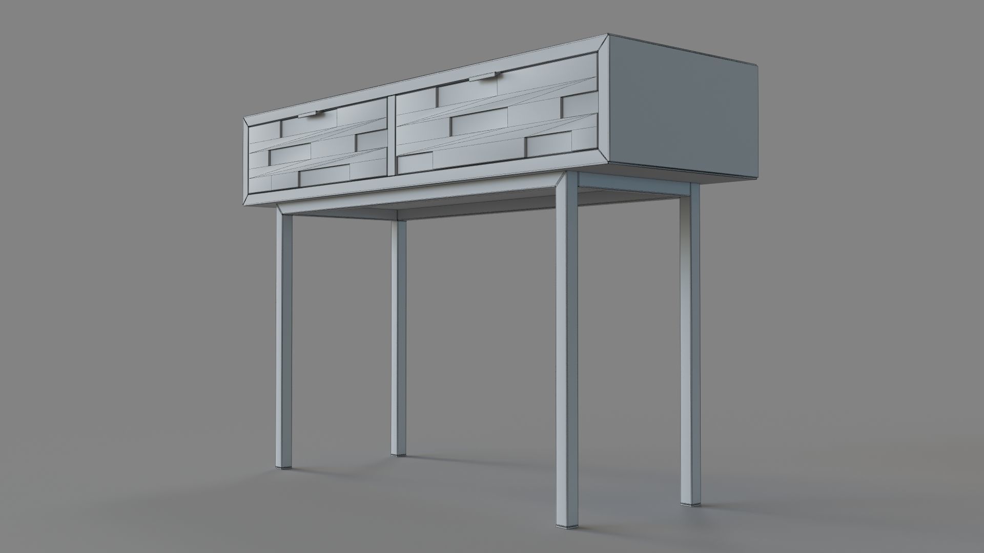 Innes Console Tables Walnut 3D model_5