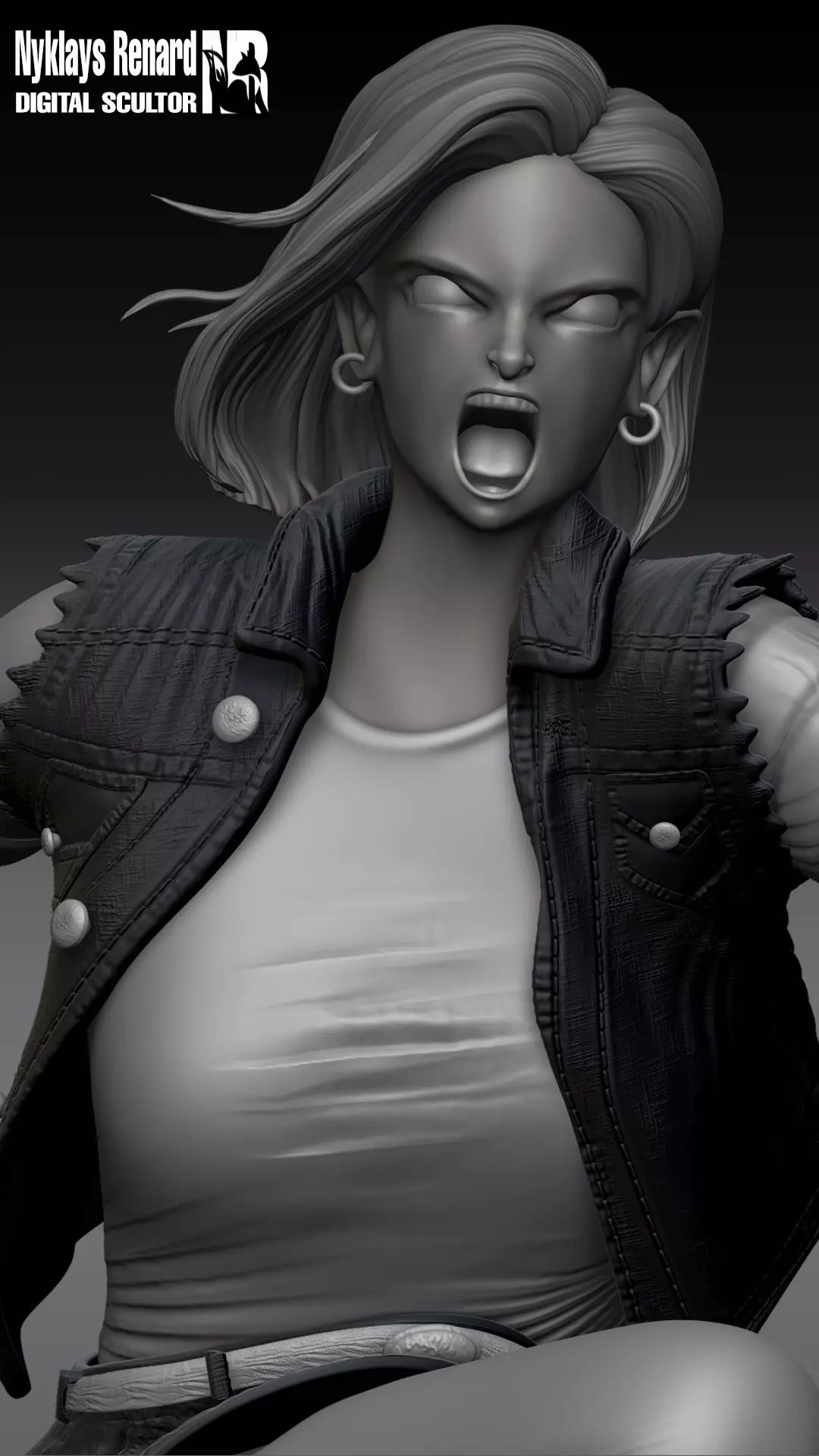 Android Number 18 3D print model