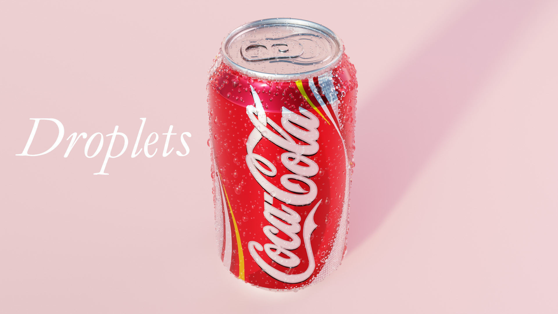 Coke Can with Condensation and Ice Cubes 3D model_5