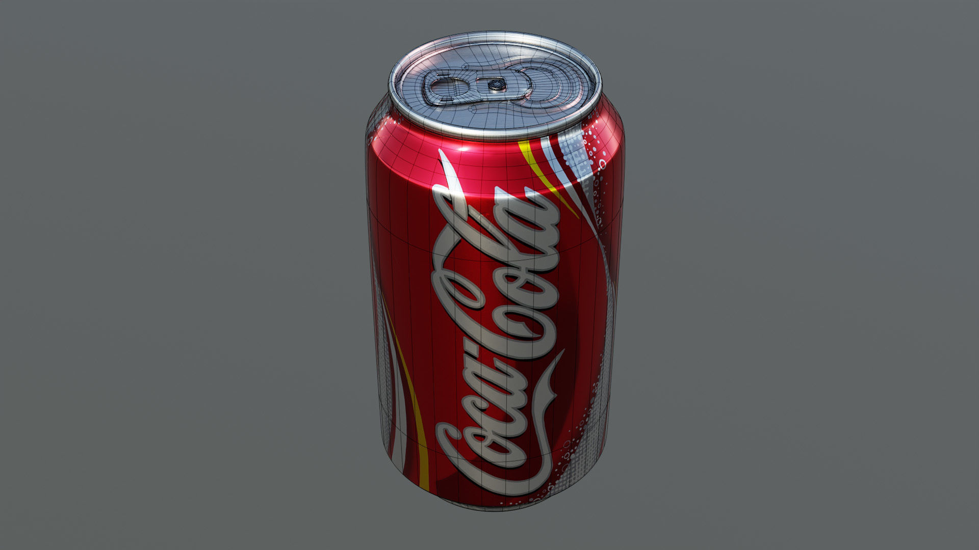 Coke Can with Condensation and Ice Cubes 3D model_7
