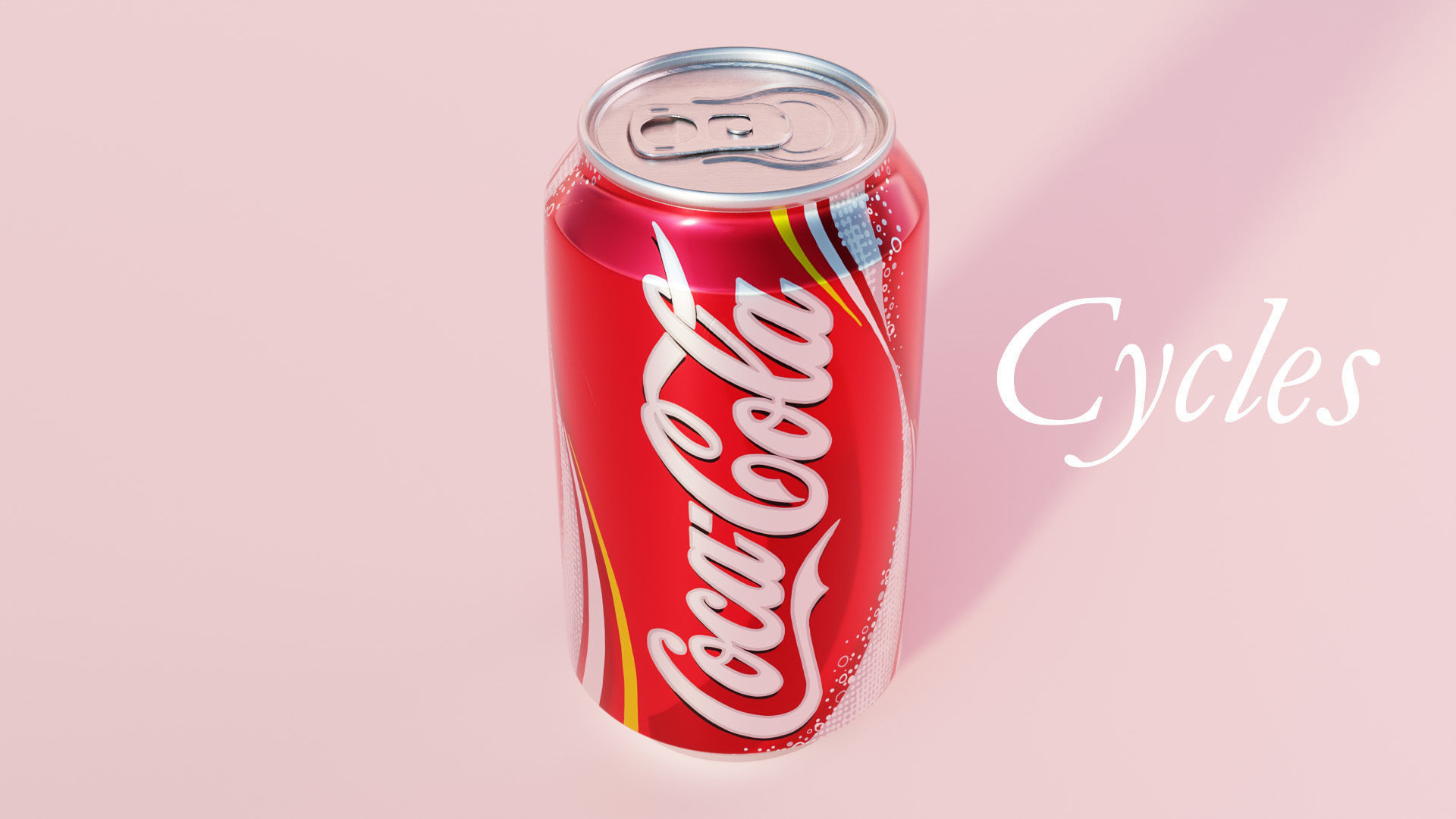 Coke Can with Condensation and Ice Cubes 3D model_4