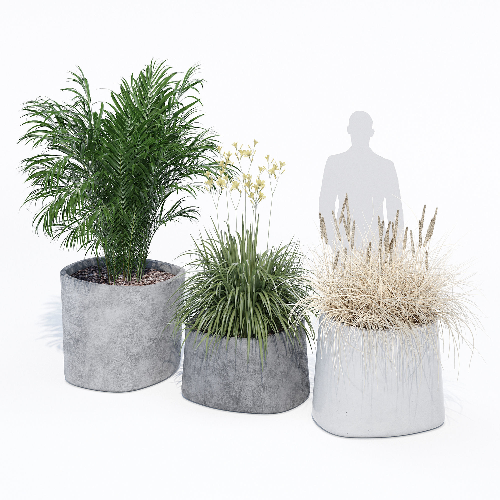 planter set 1 two concrete planters 3D model_10