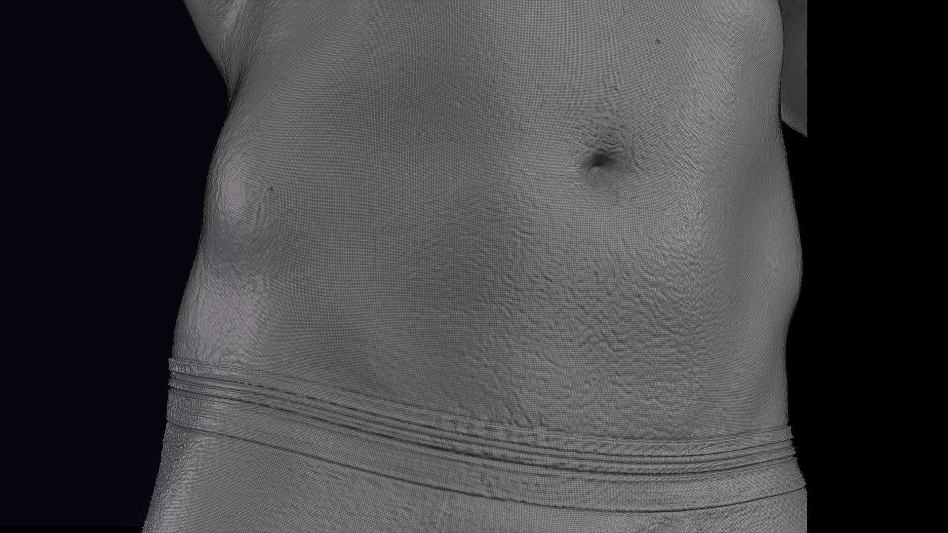 Cleaned A Pose Scan Simeon Underwear 3D model_13