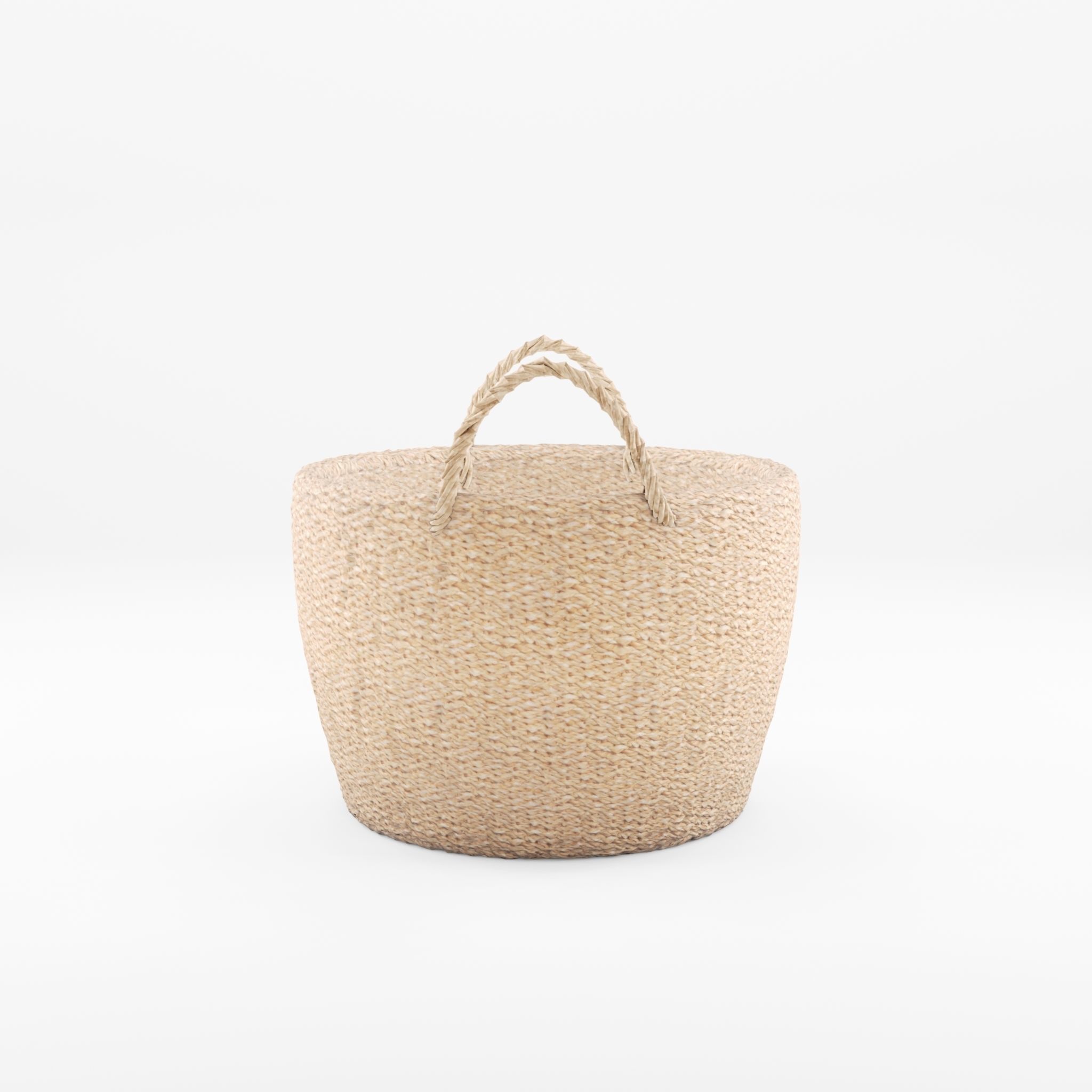 3D Model with A large sturdy storage basket Low-poly 3D model_3