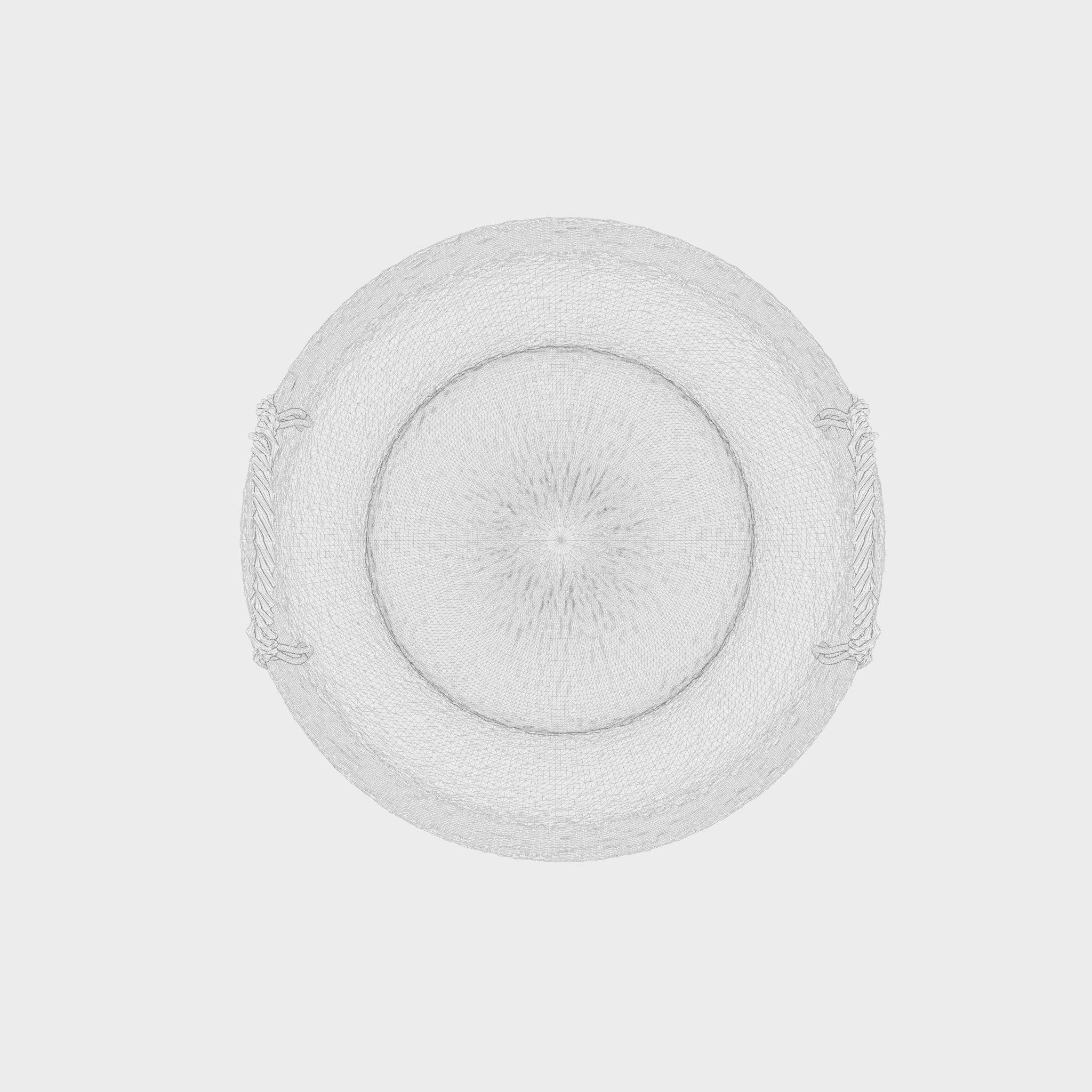 3D Model with A large sturdy storage basket Low-poly 3D model_9