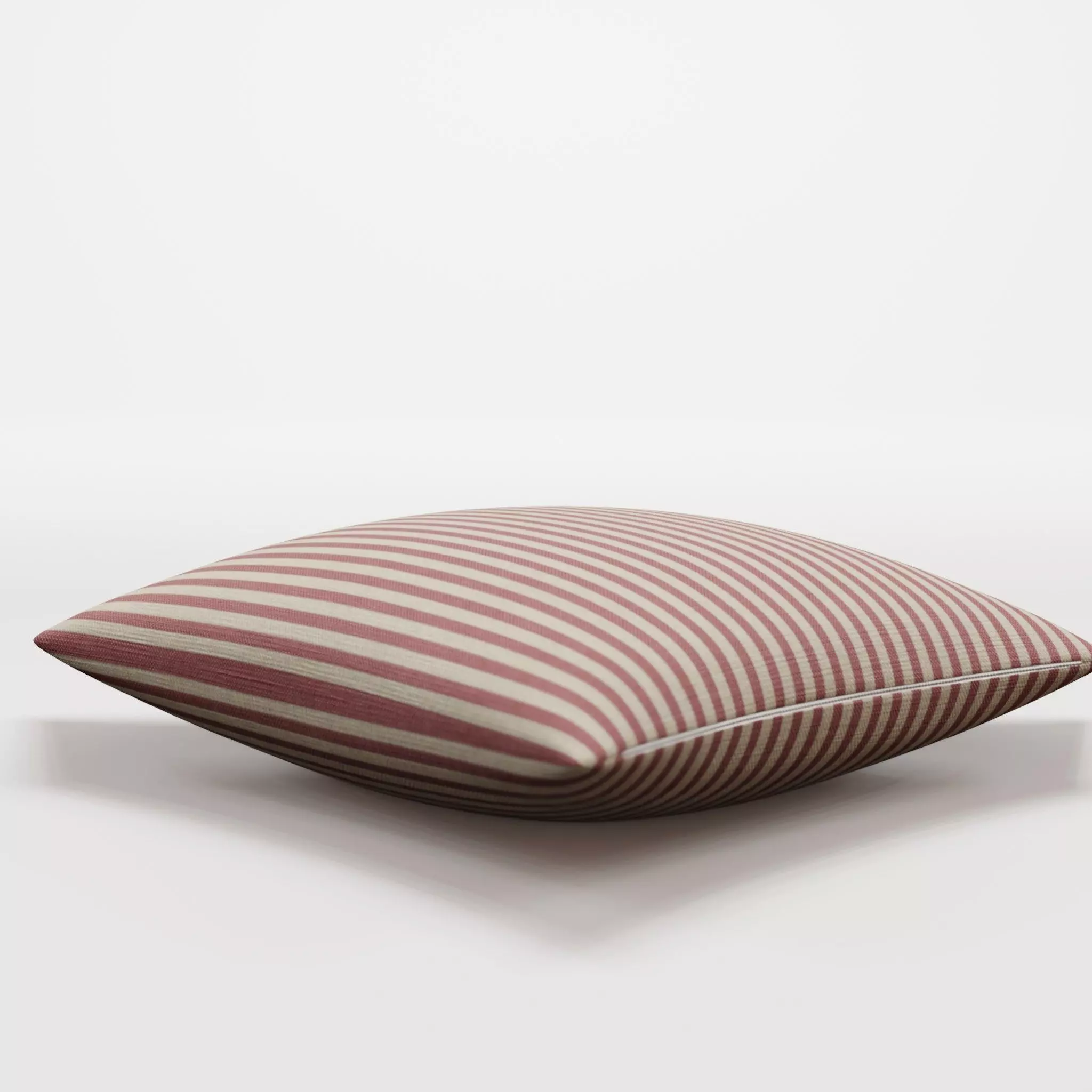 3D Model with A Cushion cover in linen mix-2 Low-poly 3D model_0