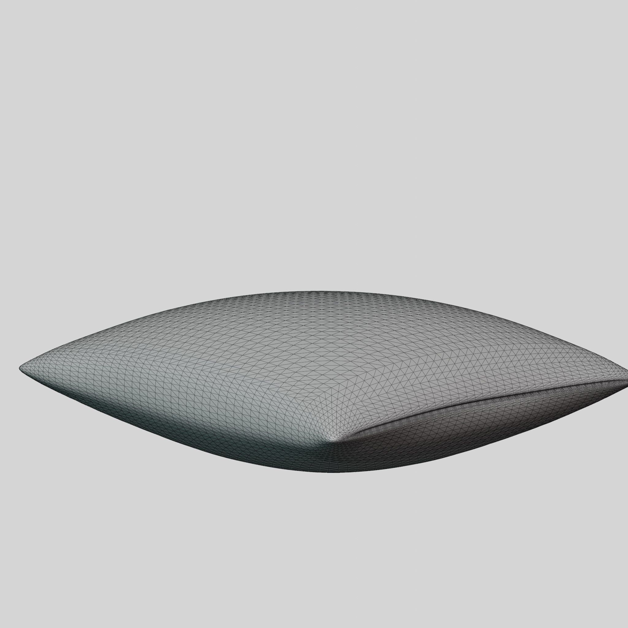 3D Model with A Cushion cover in linen mix-2 Low-poly 3D model_5