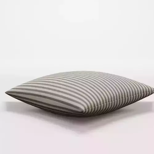 3D Model with A Cushion cover in linen mix