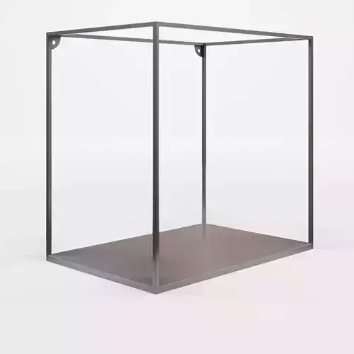 3D Model of a large square wall shelf