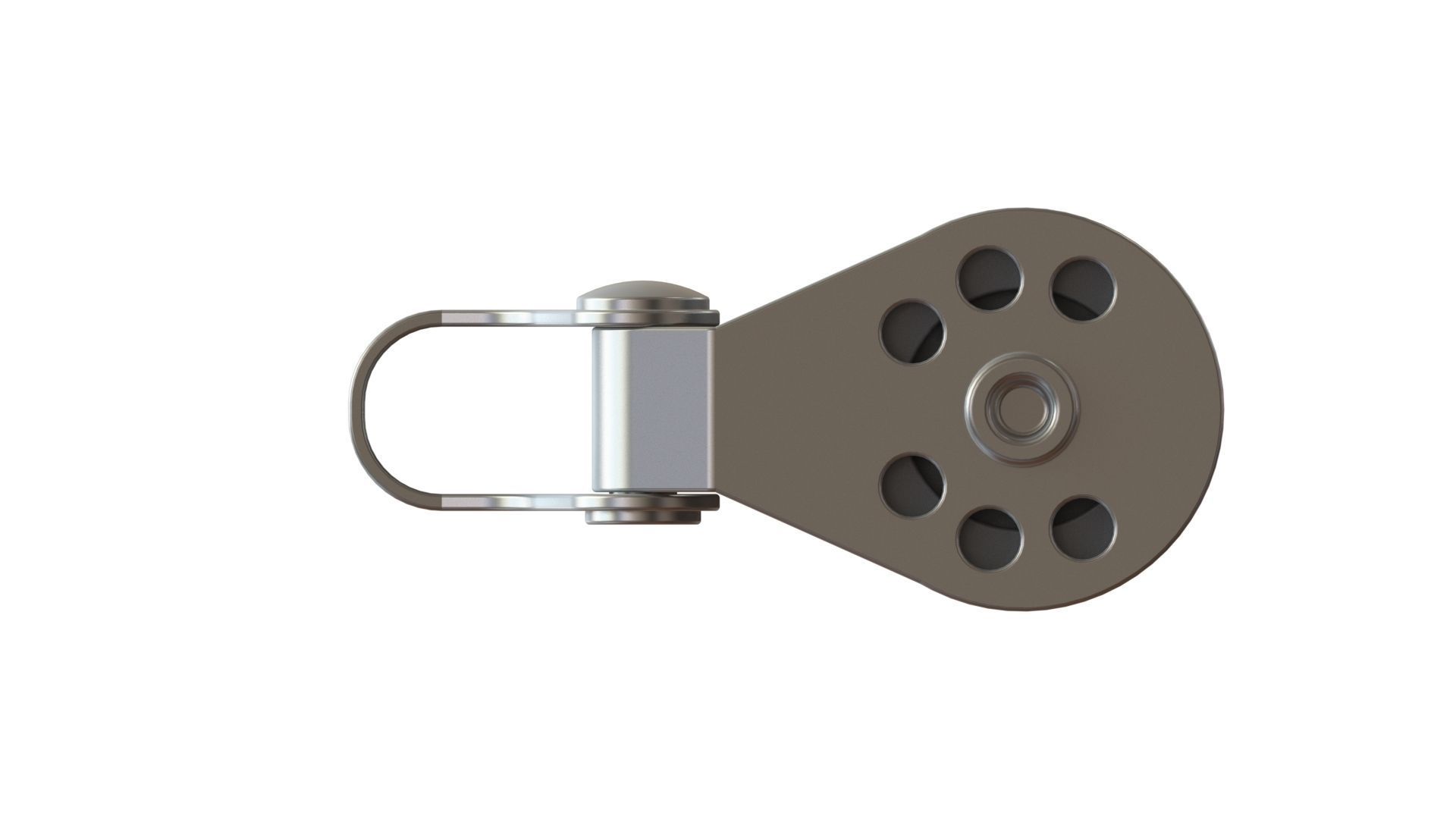 Triple pulley block 6mm rope 3D model | CGTrader
